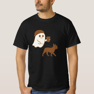 Schattigee Ghost Walking Frenchie T-shirt