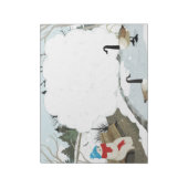 Schattigee Ghost winter eendenvijver Notitieblok (Gedraaid)