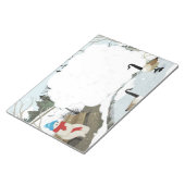 Schattigee Ghost winter eendenvijver Notitieblok (Schuin)