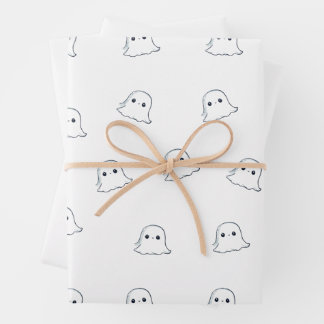 Schattigee Ghost Wrapping Paper Flat Sheet