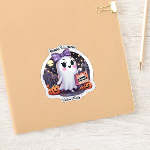 Schattigee Ghoul vriend Goedgekeurd Halloween Sticker