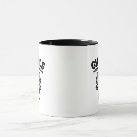 Schattigee Ghouls willen gewoon een leuk skelet he Mok (Midden)