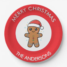 Schattigee Gingerbread Man aangepaste kerst