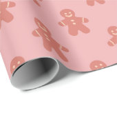 Schattigee Gingerbread Man Kerstcadeau Cadeaupapier (Rol Hoek)