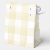 Schattigee Gingham Bow Pannenkoek Brunch Baby show Bedankdoosjes (Achterkant)