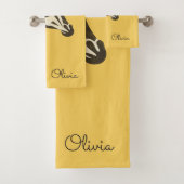 Schattigee giraf hoofd decoratie bad handdoek (Insitu)