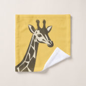 Schattigee giraf hoofd decoratie bad handdoek (Wasdoekje)