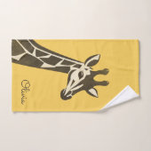 Schattigee giraf hoofd decoratie bad handdoek (Handdoek)