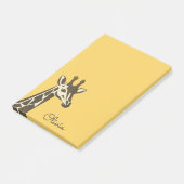 Schattigee giraf hoofd decoratie post-it® notes (Schuin)