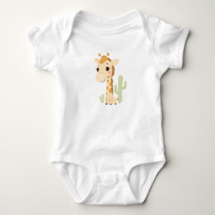 Schattigee Giraffe Baby Jersey Bodysuit
