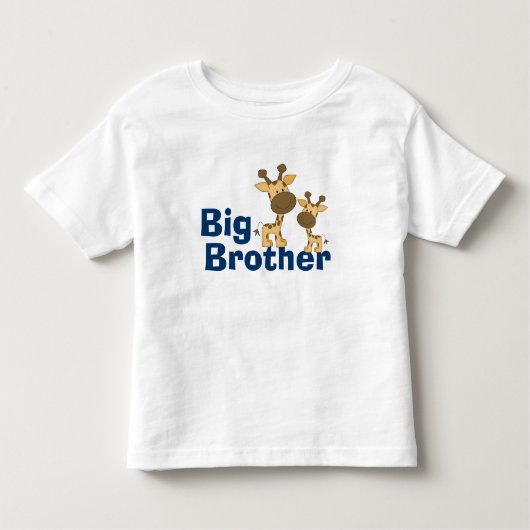 Schattigee Giraffe Big Brother Kinder Shirts (Voorkant)