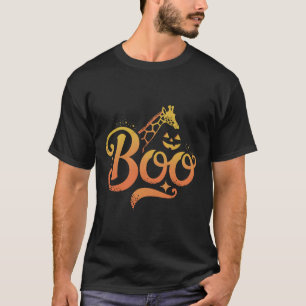 Schattigee Giraffe Boo Halloween Kostuum Zoo Lover T-shirt