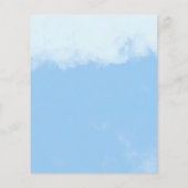 Schattigee Giraffe Boy Budget Baby shower Uitnodig Flyer (Achterkant)