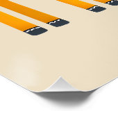 Schattigee Giraffe en olifant Safari Vrienden Perfect Poster (Hoek)