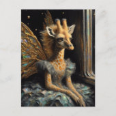 Schattigee Giraffe Fairy Briefkaart (Voorkant)
