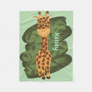 Schattigee Giraffe fleece Deken