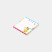 Schattigee Giraffe met harten regenboog leraar naa Post-it® Notes (Schuin)