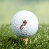 Schattigee Giraffe Safari Dier Afrika Natuur Golfballen (Insitu Shirt)