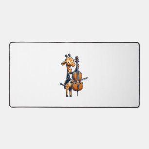 Schattigee Giraffe spelen cello Giraffes Musicus M Bureaumat
