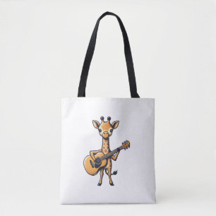 Schattigee Giraffe spelen gitaar Giraffes Muzikant Draagtas