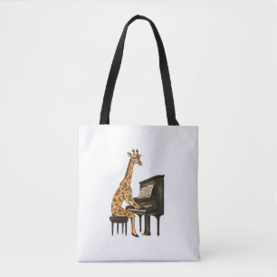 Schattigee Giraffe Spelen Piano Giraffes Musicus M Draagtas