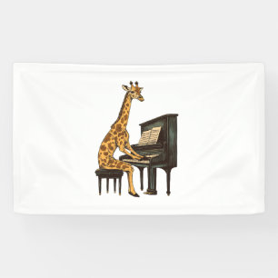 Schattigee Giraffe Spelen Piano Giraffes Musicus M Spandoek