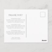 Schattigee giraffe thema dank u briefkaart (Achterkant)