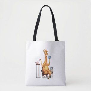 Schattigee Giraffes, boeken en theekado Draagtas