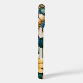 Schattigee Girly Blue Zonnebloem Tuin Abstracte Ku Case-Mate iPhone Case (Achterkant / Rechts)