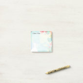 Schattigee Girly Hartballonnen 3" x 3" Post-it® Notes (Op bureau)