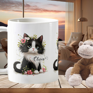 Schattigee Girly Kitten Cadeaus voor Kids Mok