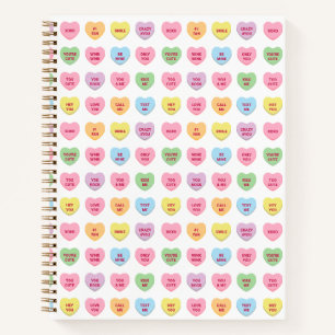 Schattigee girly leuk aangepaste conversatie snoep notitieboek