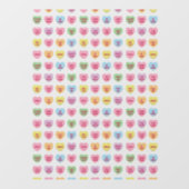 Schattigee girly leuke conversatie harten Valentij Raamsticker (Vel)