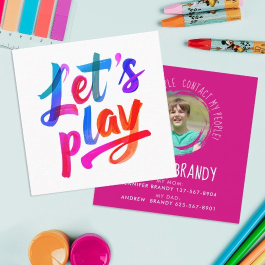 Schattigee Girly Pink Mama Calling Paint Script Fo Vierkante Visitekaartje