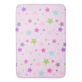 Schattigee girly roze Bad Mat, sterren Badmat (Voorkant Verticaal)