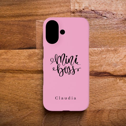 Schattigee Glamoureuze Girly Pink "Mini Boss" Case-Mate iPhone Case