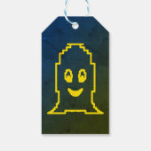 Schattigee glimlachende geest cadeaulabel (Achterkant)