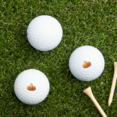 Schattigee glimlachende pompoen – leuke Herfst per Golfballen (Insitu Gras)