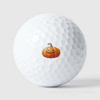 Schattigee glimlachende pompoen – leuke Herfst per Golfballen