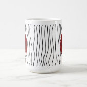 Schattigee glimmende vrouw gestreepte Mok. Kies uw Koffiemok (Center)