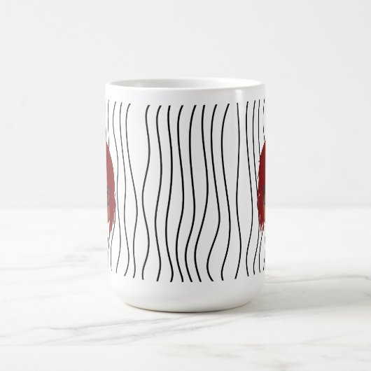 Schattigee glimmende vrouw gestreepte Mok. Kies uw Koffiemok (Center)