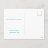 Schattigee Gnome Bunny Chick Spring Pastels Happy  Feestdagenkaart (Achterkant)