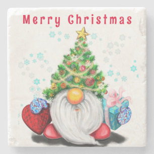 Schattigee Gnome Christmas Stone Onderzetter