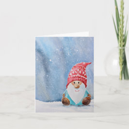 Schattigee Gnome kerst Kaart | grillige vakantie