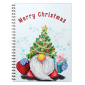 Schattigee Gnome kerst Notitieboek (Voorkant)