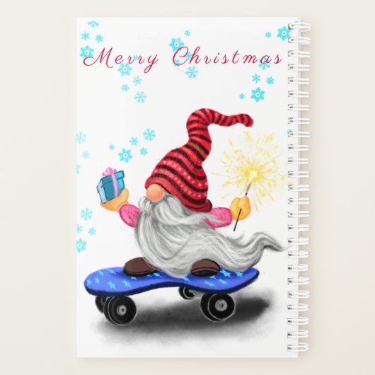 Schattigee Gnome kerstplanner Planner (Achterkant)
