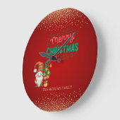 Schattigee Gnome Pine Tree Confetti Red Merry Chri Grote Klok (Hoek)