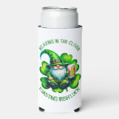Schattigee Gnome St Patrick's Day met bier | (Seltzer Voorkant)
