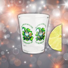 Schattigee Gnome St Patrick's Day met bier | Shot Glas