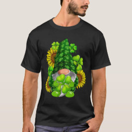Schattigee Gnome Zonnebloem Happy St Patricks Day T-shirt